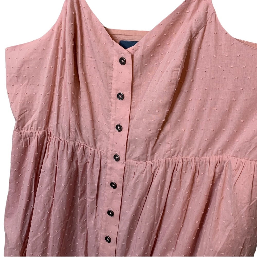 Modcloth Blush Pink Button-Front Midi Dress - Picture 5 of 5